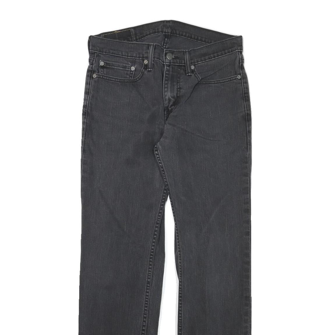 LEVI'S Mens Jeans Black Slim Skinny Denim W30 L30 Classic Zip Pockets