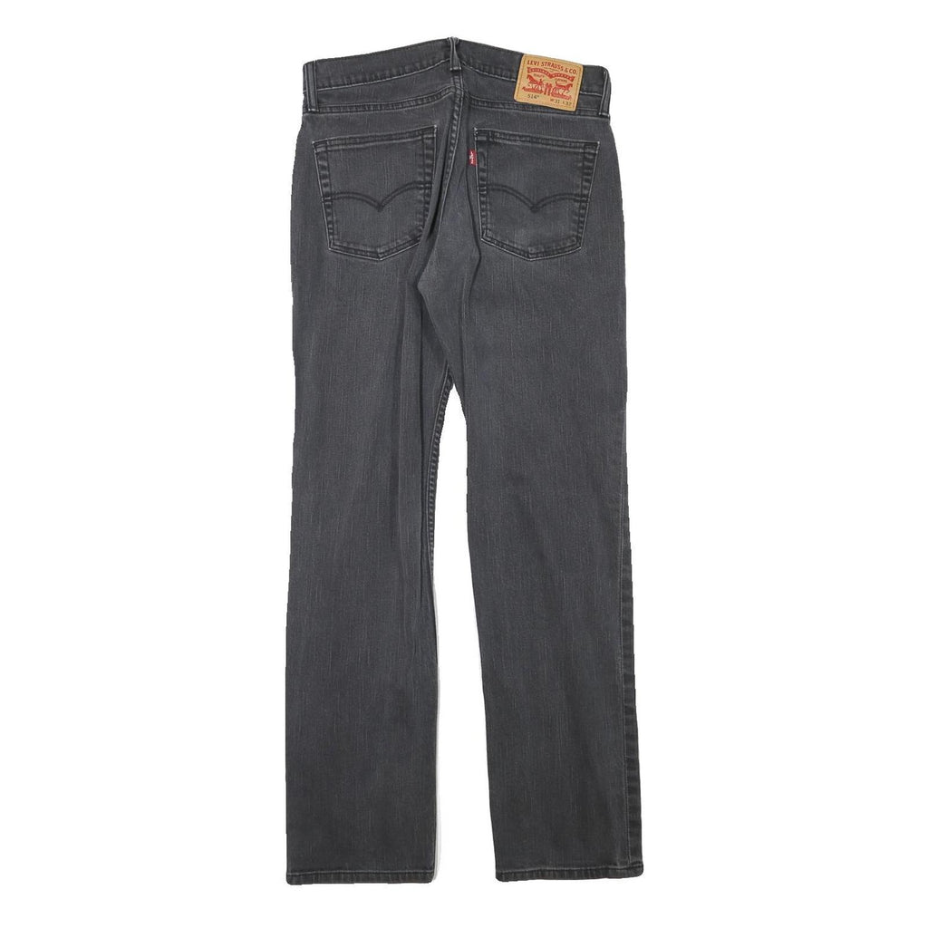 LEVI'S Mens Jeans Black Slim Skinny Denim W30 L30 Classic Zip Pockets