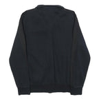 PUMA Mens Black Zip Jacket S Cotton Blend Plain Sportswear Casual Tracksuit