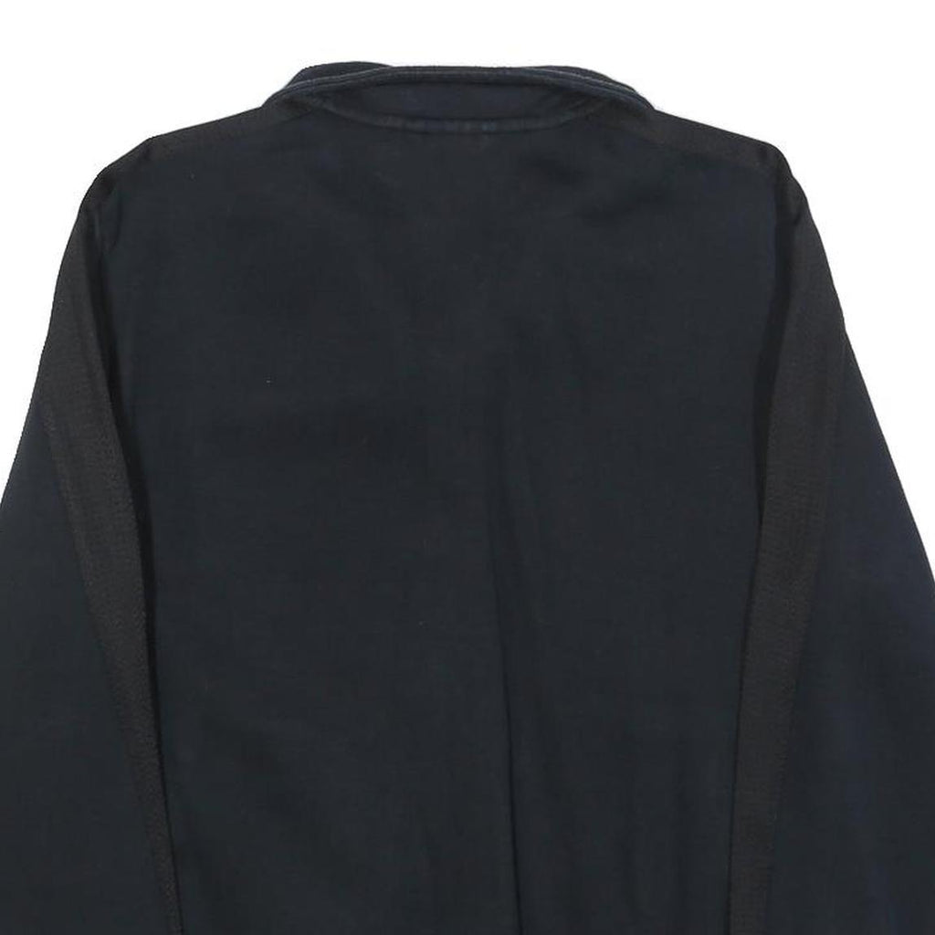 PUMA Mens Black Zip Jacket S Cotton Blend Plain Sportswear Casual Tracksuit