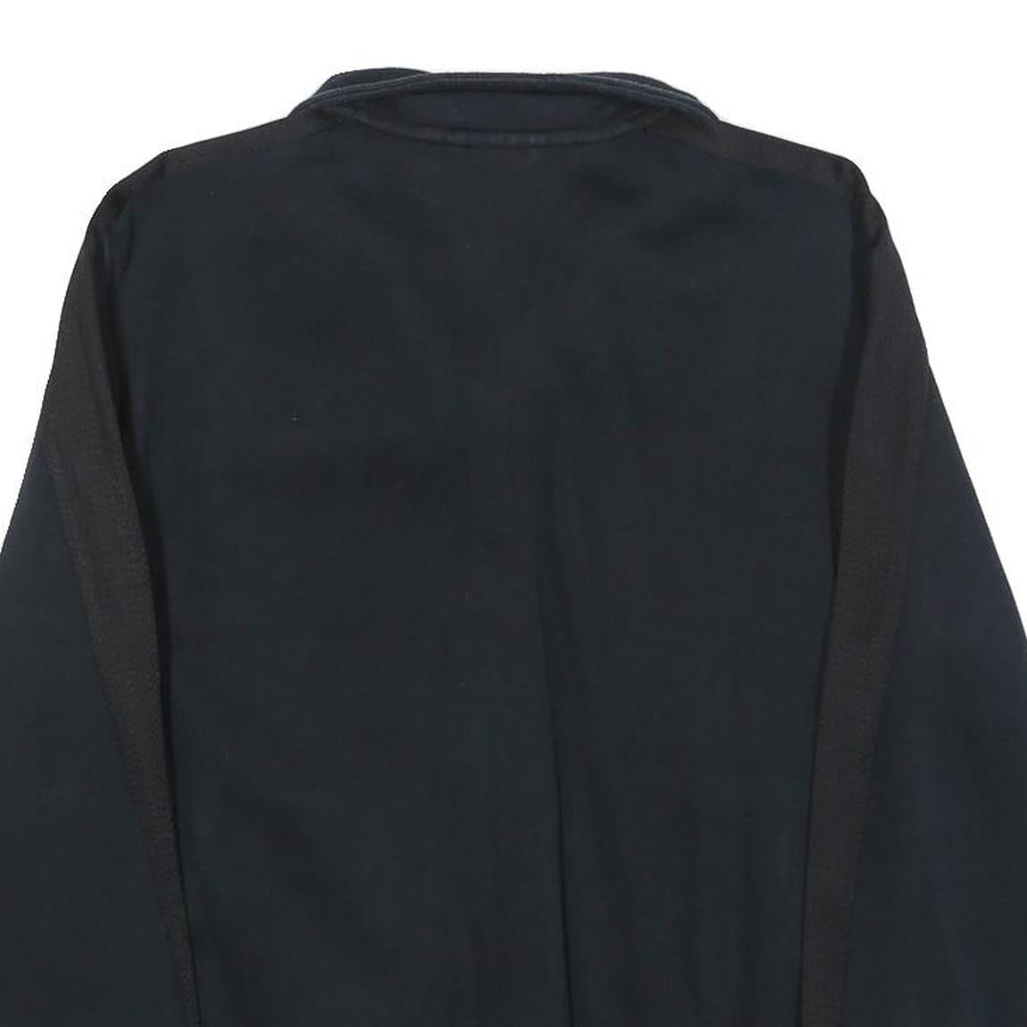 PUMA Mens Black Zip Jacket S Cotton Blend Plain Sportswear Casual Tracksuit