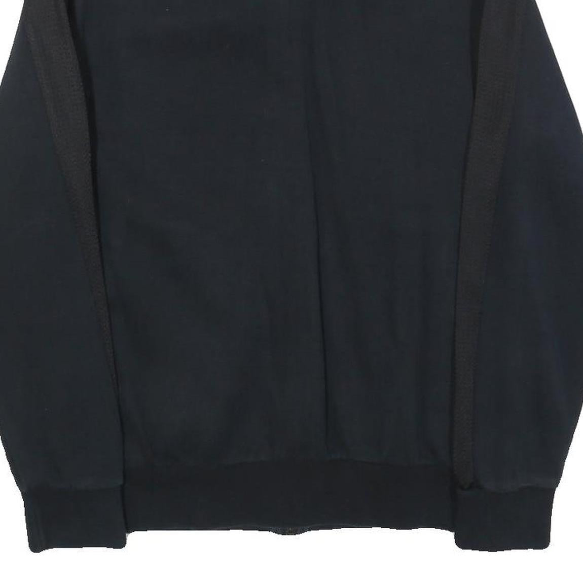 PUMA Mens Black Zip Jacket S Cotton Blend Plain Sportswear Casual Tracksuit