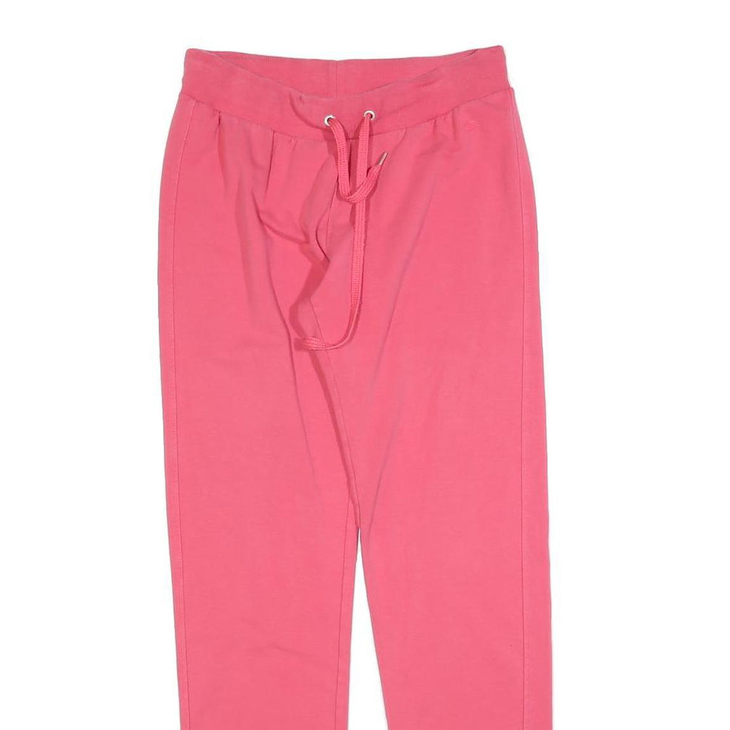 CHAMPION Womens Joggers Pink M W28 L30 Cotton Blend Slim Tapered Fit Drawstring