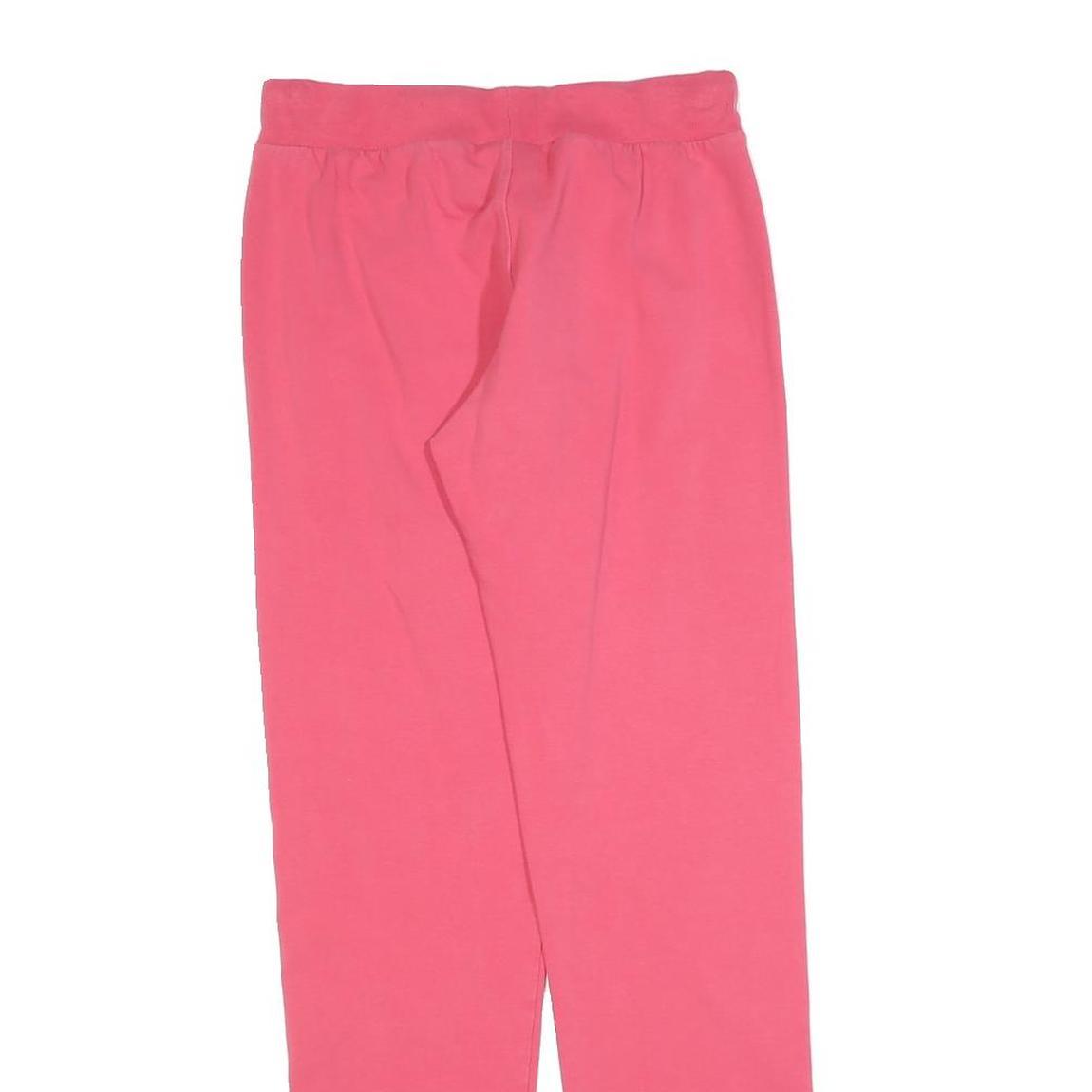 CHAMPION Womens Joggers Pink M W28 L30 Cotton Blend Slim Tapered Fit Drawstring