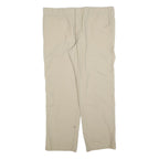 DICKIES Mens Cotton Blend Beige Relaxed Straight Trousers W40 L32 Workwear
