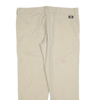 DICKIES Mens Cotton Blend Beige Relaxed Straight Trousers W40 L32 Workwear