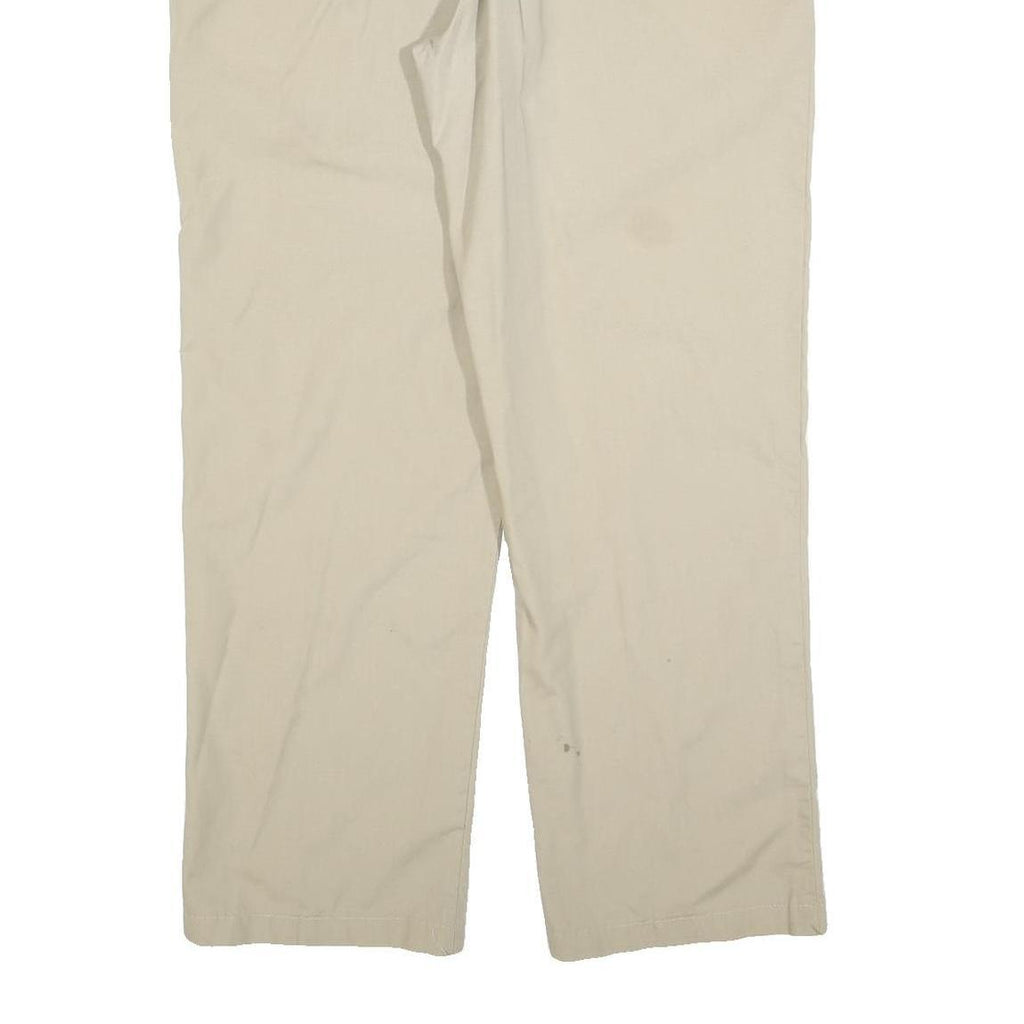 DICKIES Mens Cotton Blend Beige Relaxed Straight Trousers W40 L32 Workwear