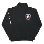 CHAMPION Mens Black Bridgewater College Half Zip L Sweatshirt Logo Comfort
