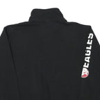 CHAMPION Mens Black Bridgewater College Half Zip L Sweatshirt Logo Comfort