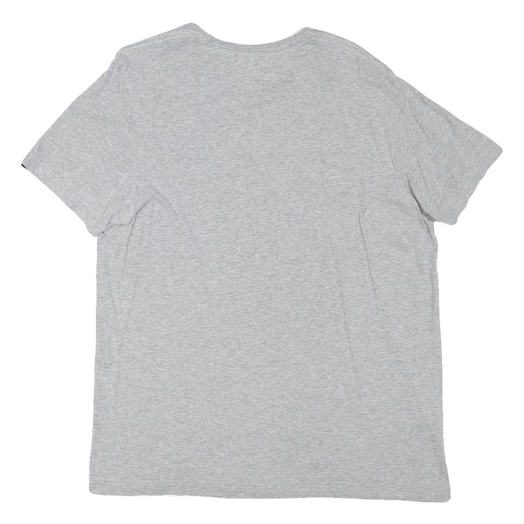 ADIDAS Mens Grey Graphic T-Shirt M Short Sleeve Crew Neck Cotton Blend Casual