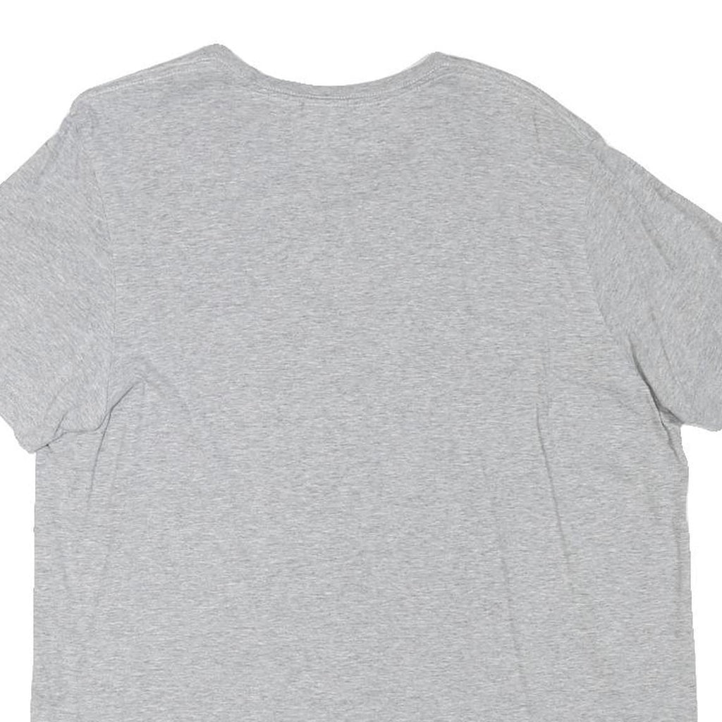 ADIDAS Mens Grey Graphic T-Shirt M Short Sleeve Crew Neck Cotton Blend Casual