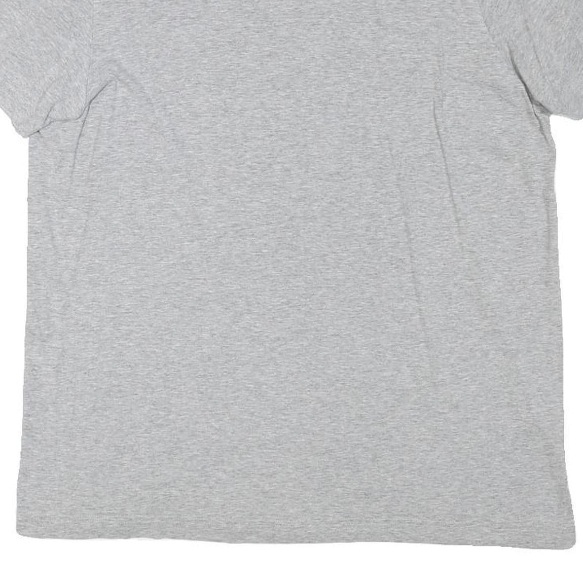 ADIDAS Mens Grey Graphic T-Shirt M Short Sleeve Crew Neck Cotton Blend Casual