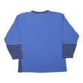 Mens Blue Sweatshirt XL Cotton Blend Crew Neck Long Sleeve Casual Pullover