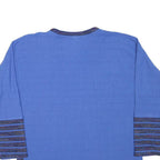 Mens Blue Sweatshirt XL Cotton Blend Crew Neck Long Sleeve Casual Pullover