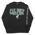 JANSPORT Mens Black Cal Poly Mustangs Long Sleeve Crew Neck T-Shirt L