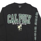 JANSPORT Mens Black Cal Poly Mustangs Long Sleeve Crew Neck T-Shirt L