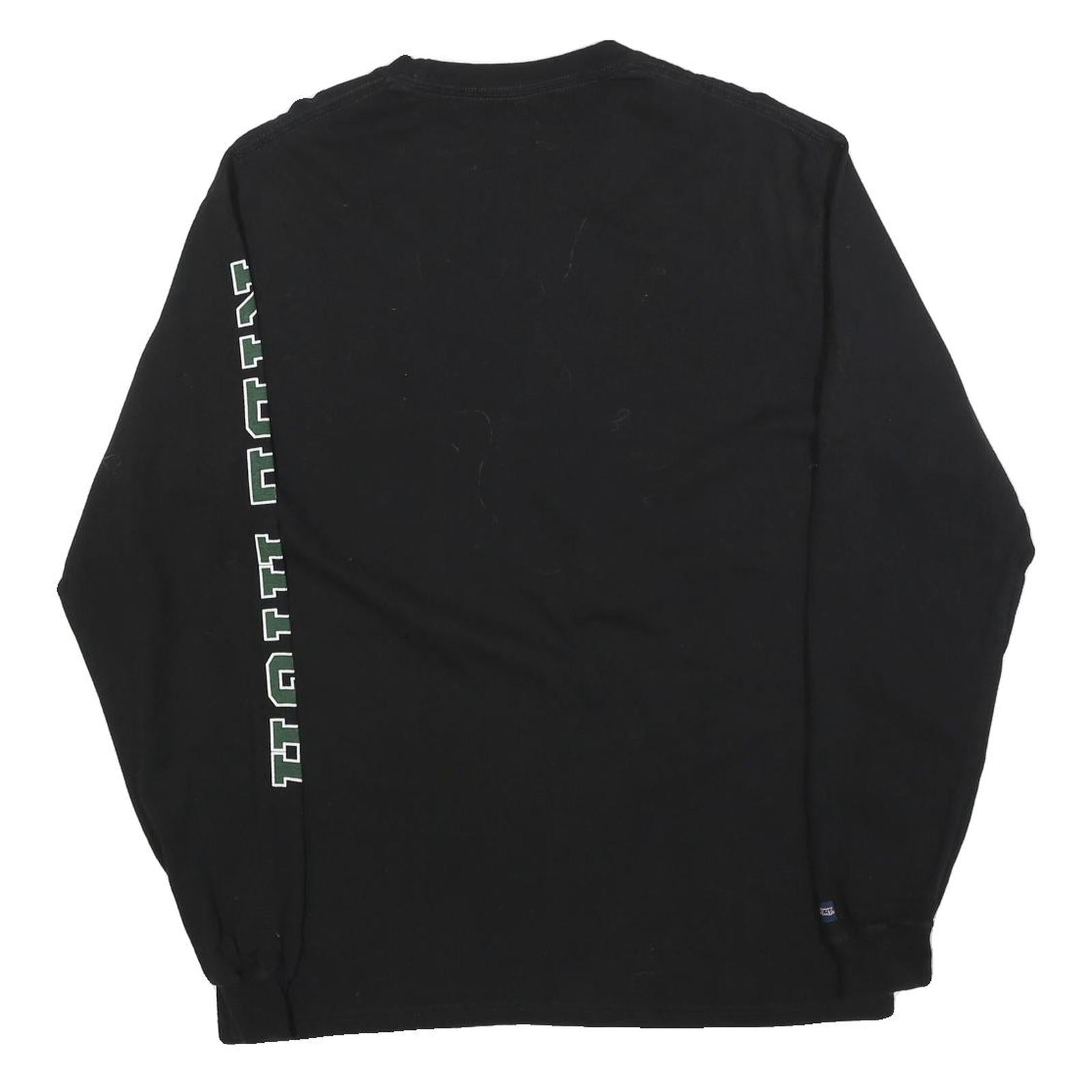 JANSPORT Mens Black Cal Poly Mustangs Long Sleeve Crew Neck T-Shirt L