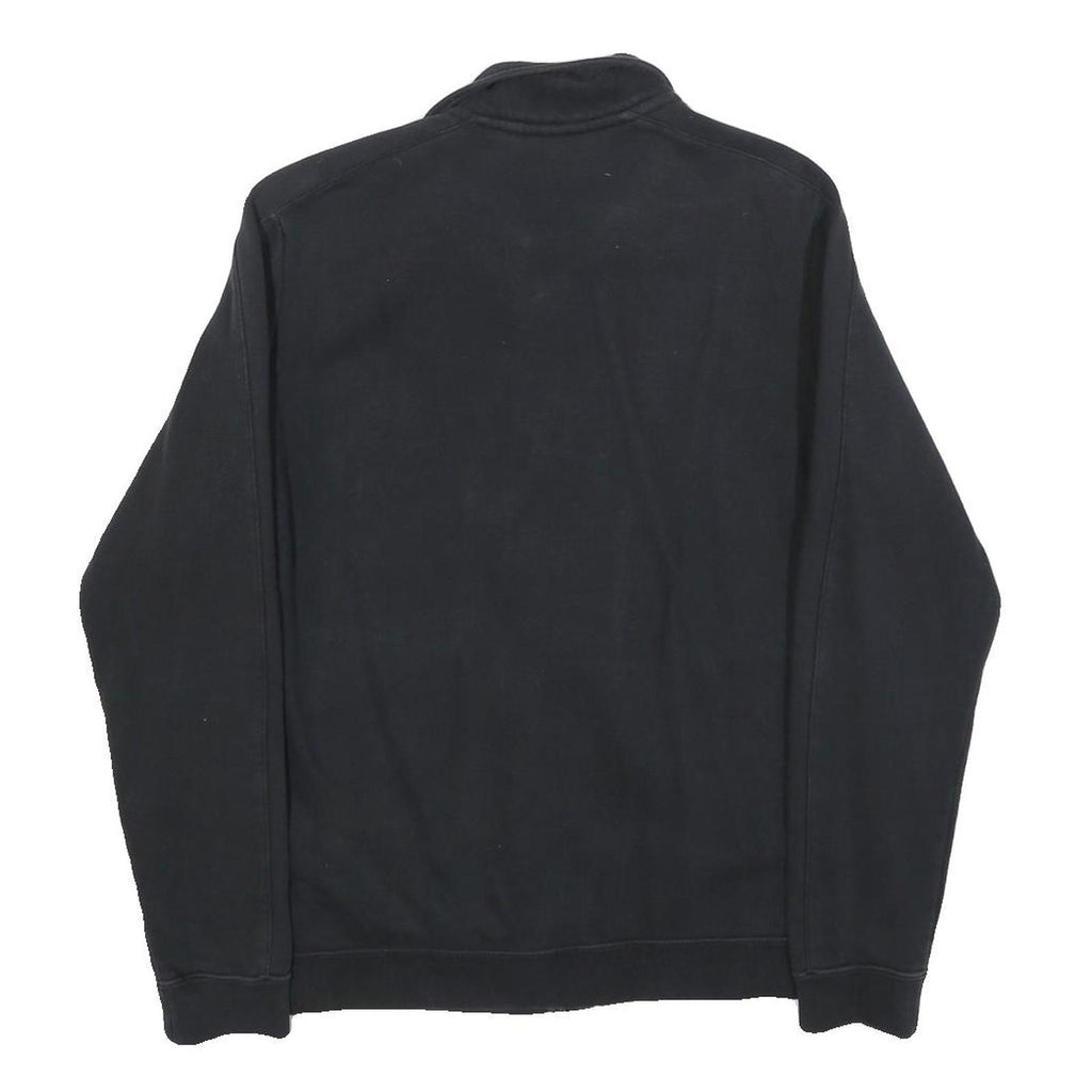 NIKE Mens Black Jacket S Cotton Blend Plain Zip Sports Casual Fitness Wear