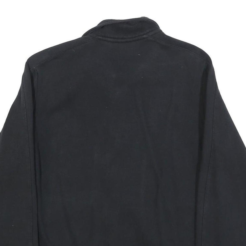 NIKE Mens Black Jacket S Cotton Blend Plain Zip Sports Casual Fitness Wear