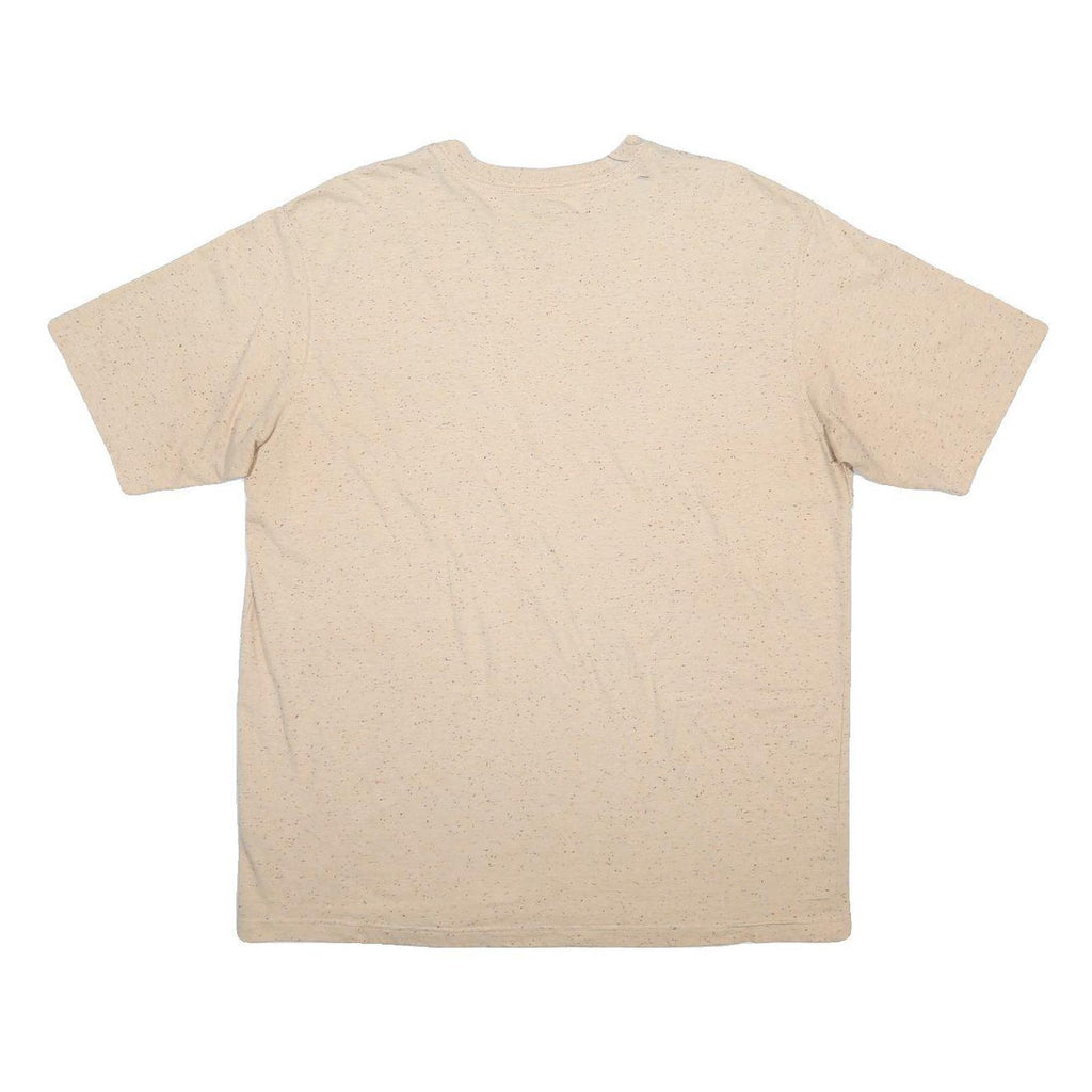 CARHARTT Mens Beige Speckled T-Shirt XL Short Sleeve Crew Neck Pocket Logo