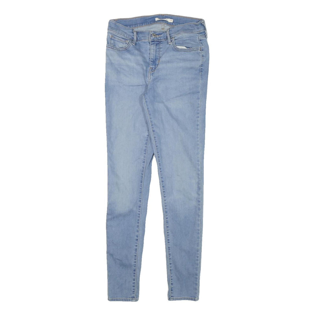 LEVI'S 710 Womens Slim Skinny Light Denim Jeans W26 L29 Classic Zip Cotton Blend