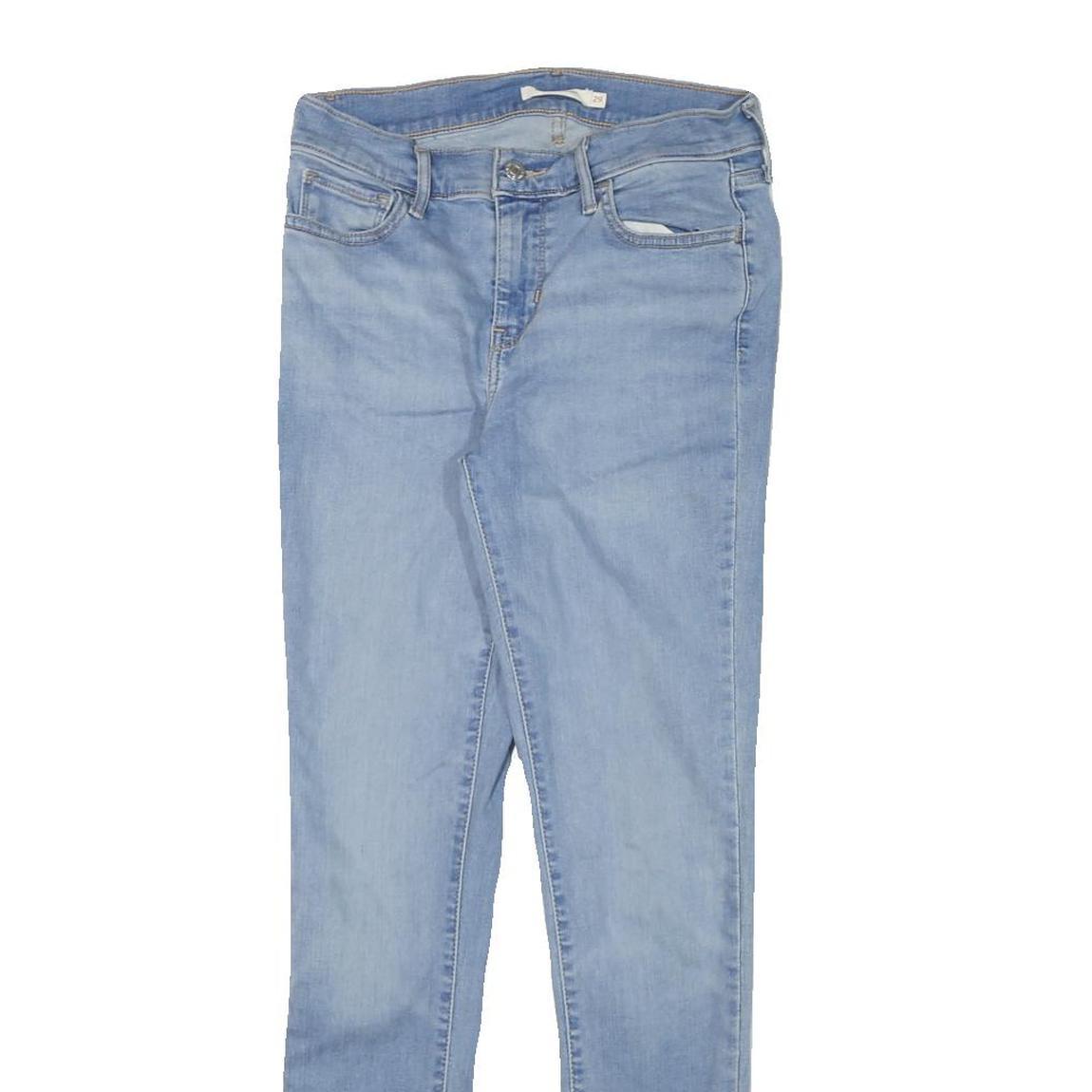 LEVI'S 710 Womens Slim Skinny Light Denim Jeans W26 L29 Classic Zip Cotton Blend