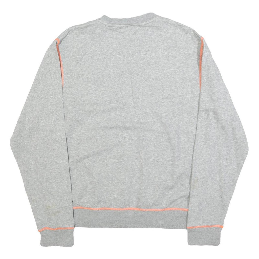 NIKE Mens Grey Sweatshirt Crew Neck M Just Do It Graphic Sportswear Casual