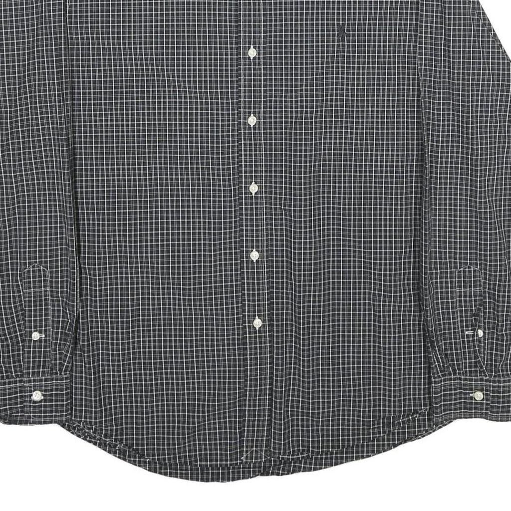 RALPH LAUREN Mens Black White Check Shirt XL Long Sleeve Button Cotton