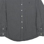 RALPH LAUREN Mens Black White Check Shirt XL Long Sleeve Button Cotton