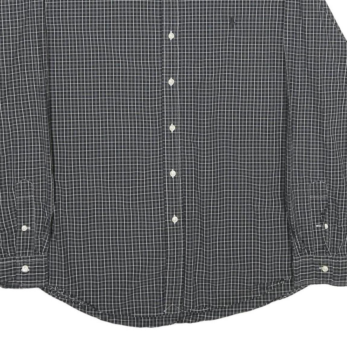 RALPH LAUREN Mens Black White Check Shirt XL Long Sleeve Button Cotton