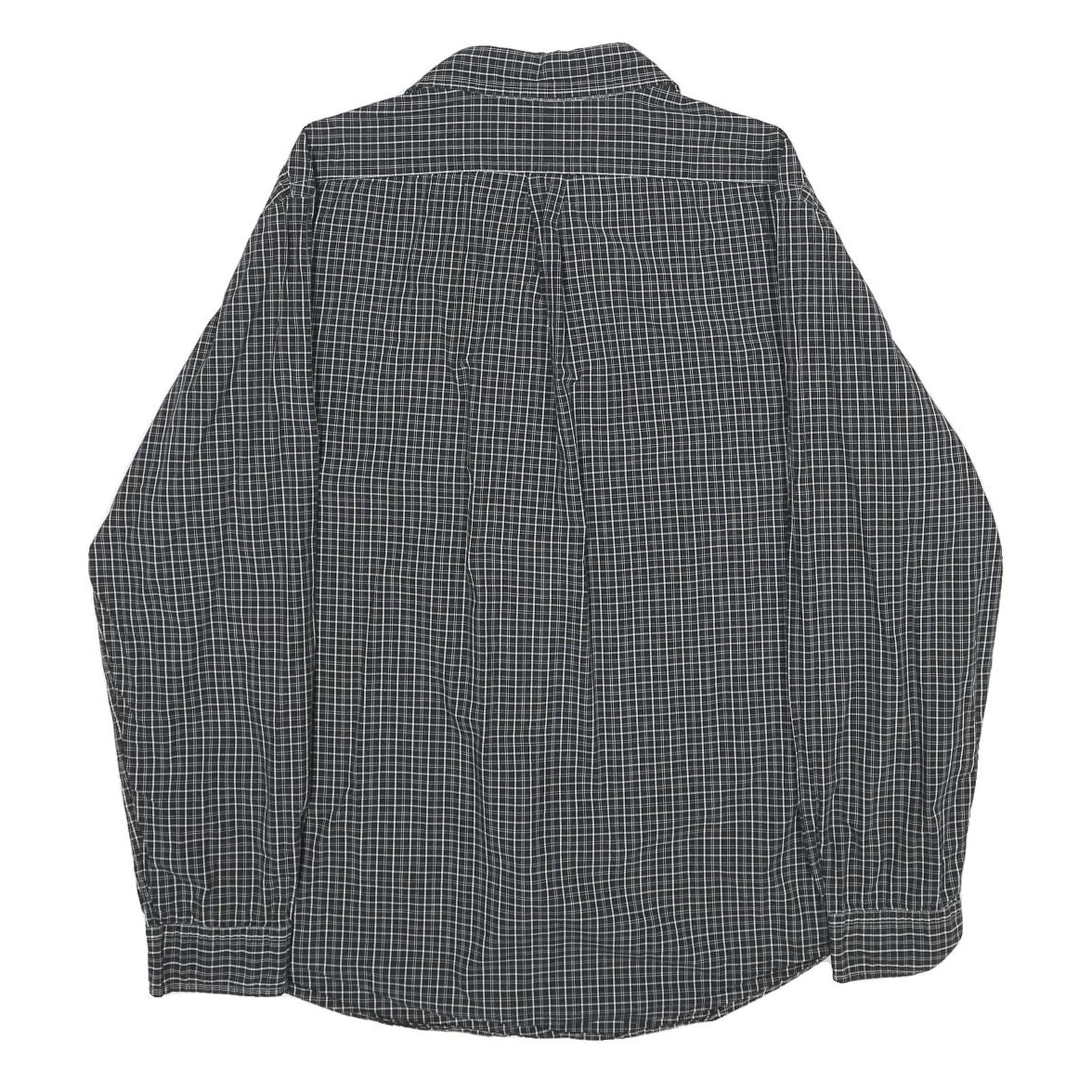 RALPH LAUREN Mens Black White Check Shirt XL Long Sleeve Button Cotton