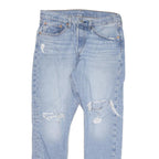 LEVI'S 501S Mens Jeans Blue Slim Straight Denim Medium W30 L27 Stylish Fit