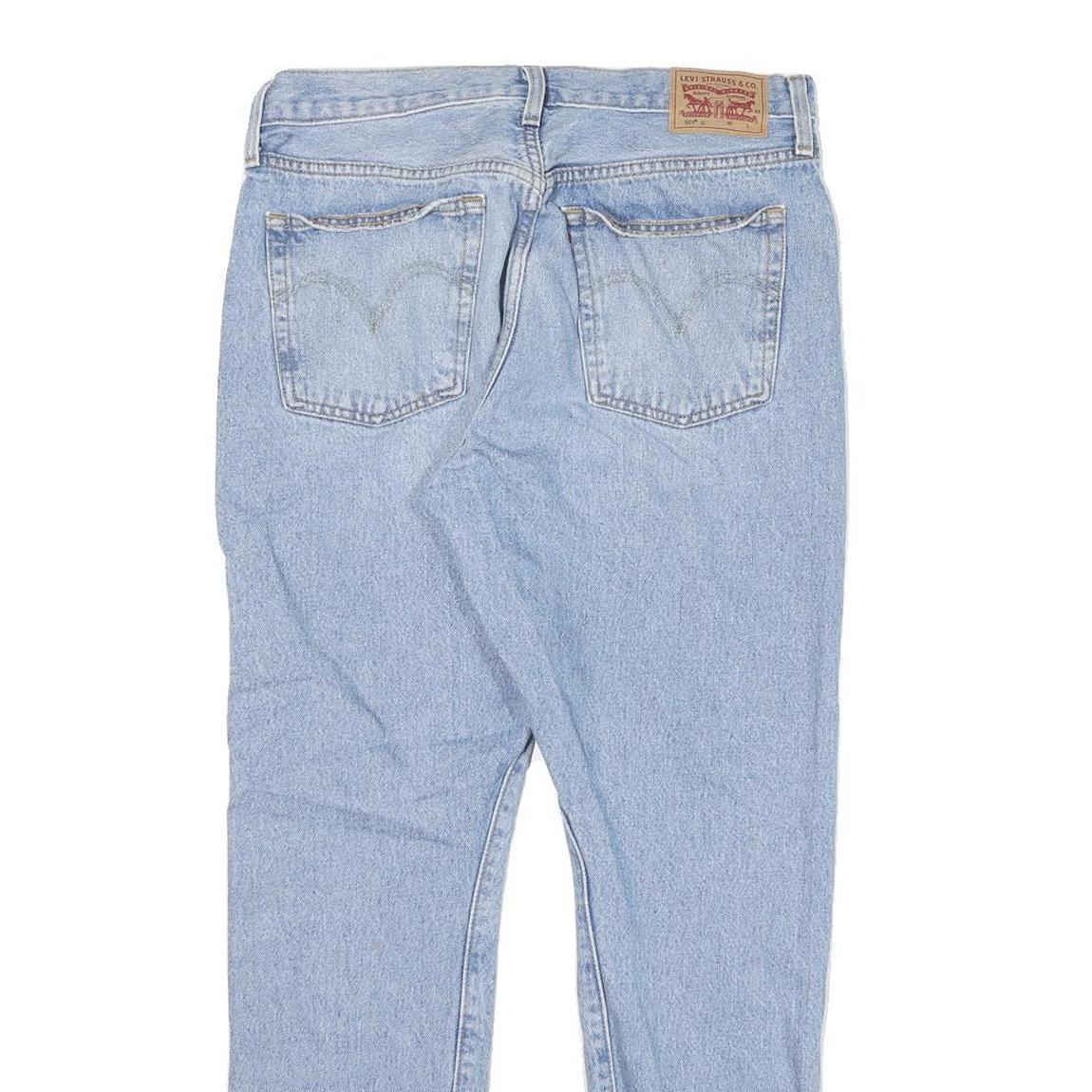 LEVI'S 501S Mens Jeans Blue Slim Straight Denim Medium W30 L27 Stylish Fit