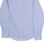 RIFLE Mens Blue Cotton Blend Shirt M Button-Down Collar Long Sleeve Casual