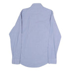 RIFLE Mens Blue Cotton Blend Shirt M Button-Down Collar Long Sleeve Casual