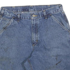 CARHARTT Womens Denim Blue Casual Cut-Off Shorts M W33 Distressed