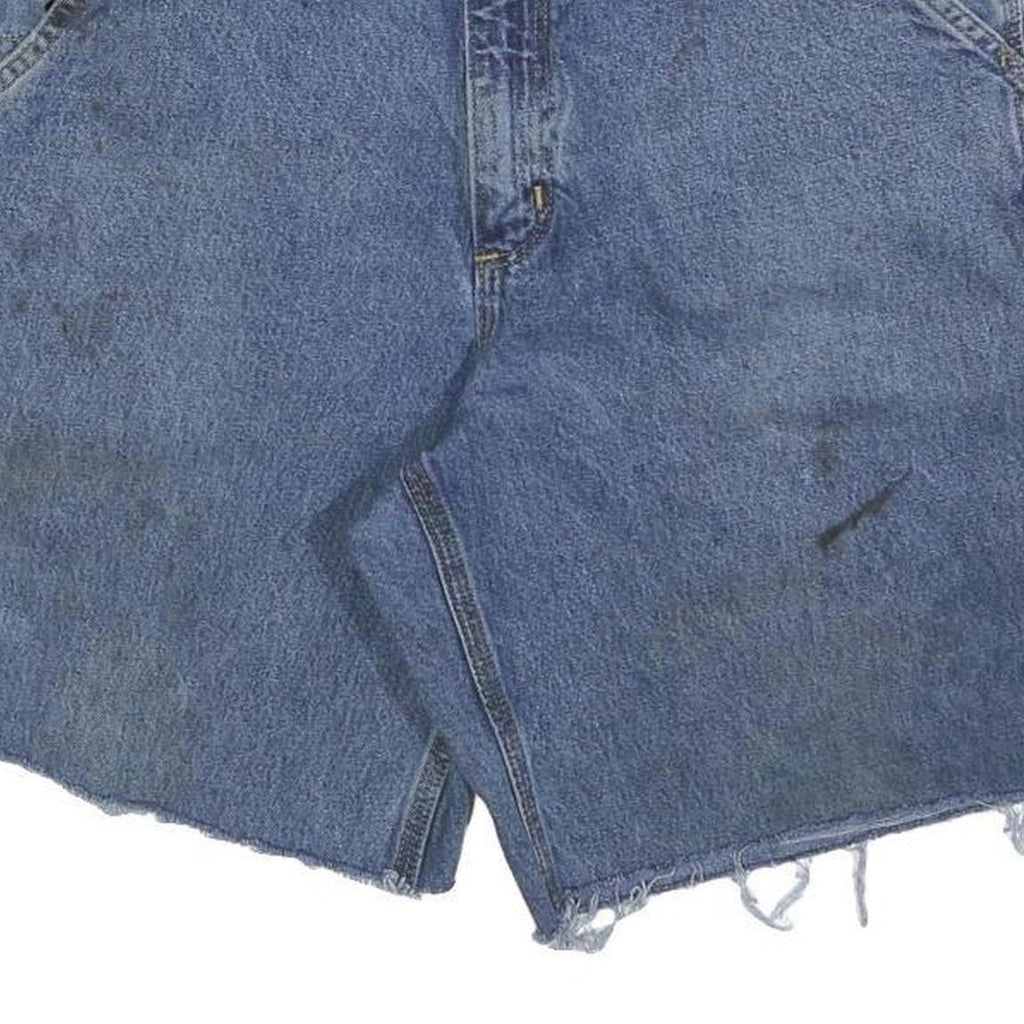 CARHARTT Womens Denim Blue Casual Cut-Off Shorts M W33 Distressed