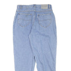COSMOS Womens Relaxed Jeans Blue Denim Rinse W30 L27 Casual Zip Closure