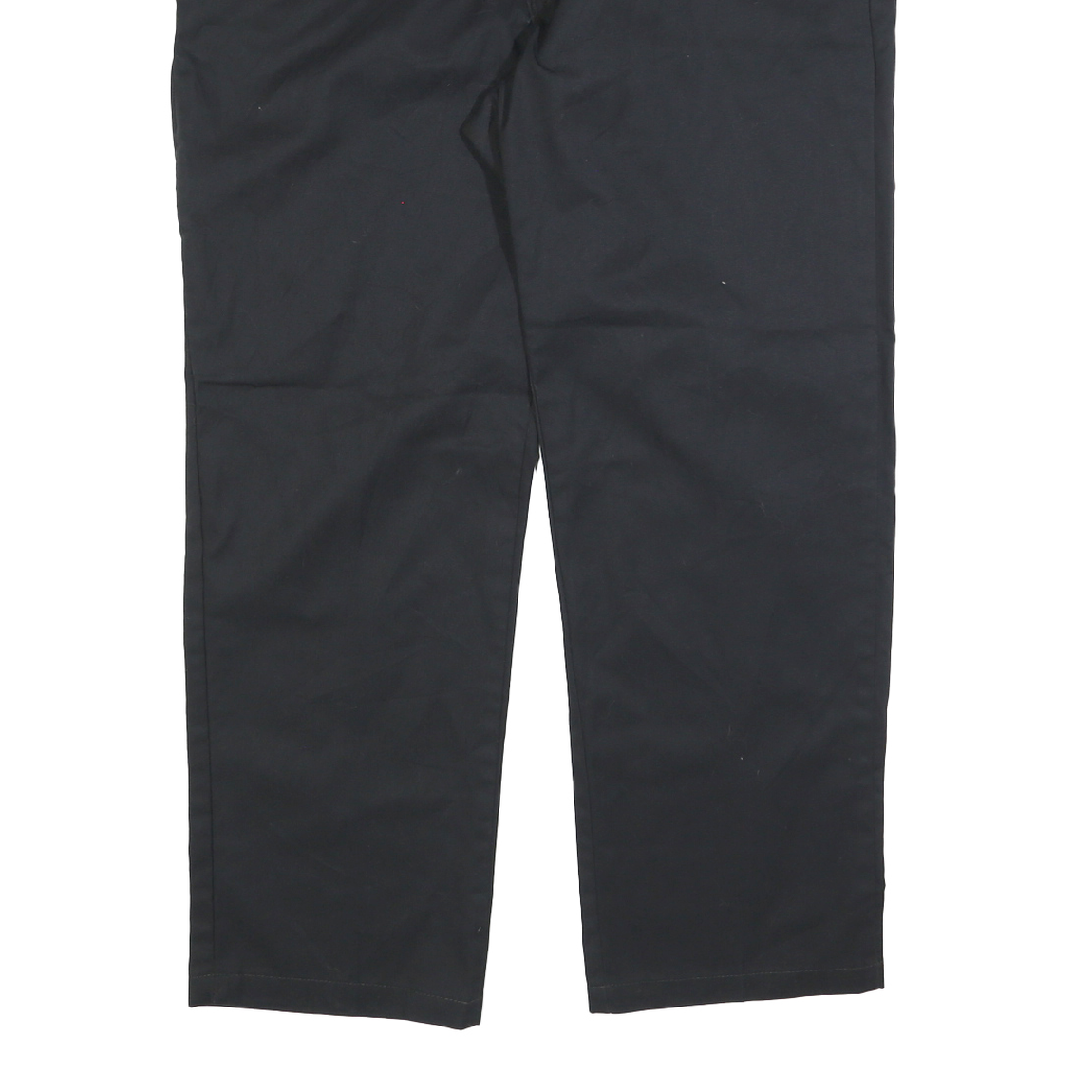 DICKIES Mens Regular Fit Black Cotton Blend Trousers W40 L30 Workwear Straight