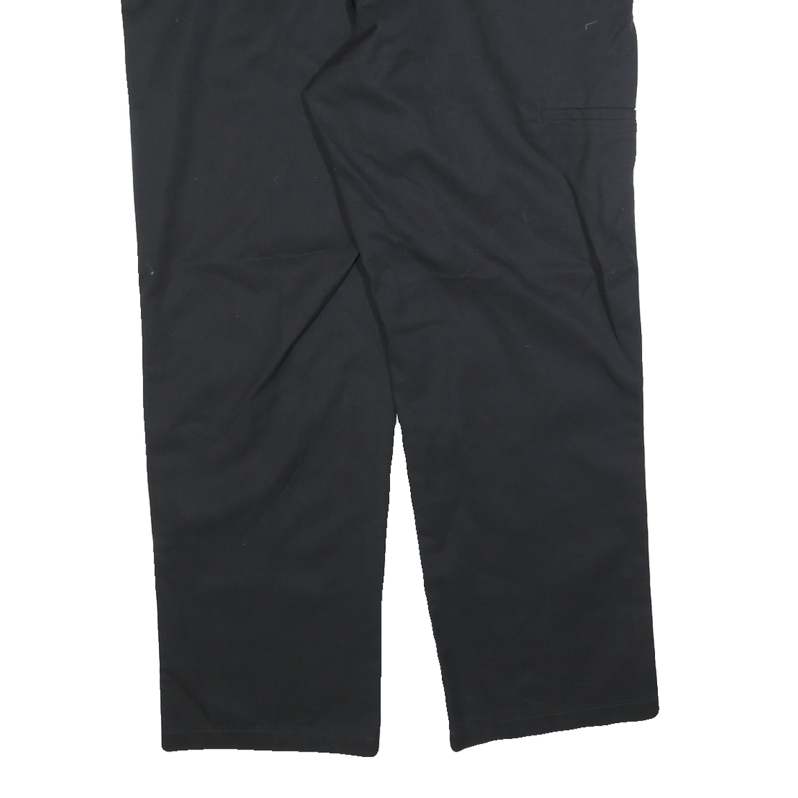 DICKIES Mens Regular Fit Black Cotton Blend Trousers W40 L30 Workwear Straight