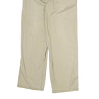NAUTICA Mens Cotton Beige Regular Straight Trousers W30 L27 Casual Zip Closure