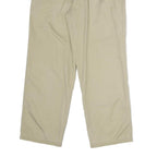 NAUTICA Mens Cotton Beige Regular Straight Trousers W30 L27 Casual Zip Closure