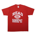 FRUIT OF THE LOOM Single Stitch Graphic Mens Red T-Shirt XL Short Sleeve Crew
