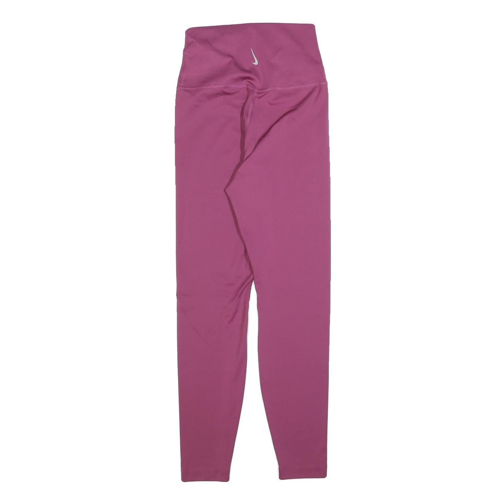 NIKE Womens Joggers Pink XS W20 L26 Slim Tapered Leg Sportswear Activewear