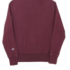 CHAMPION Mens Maroon Pullover Hoodie S Cotton Blend Comfort Casual