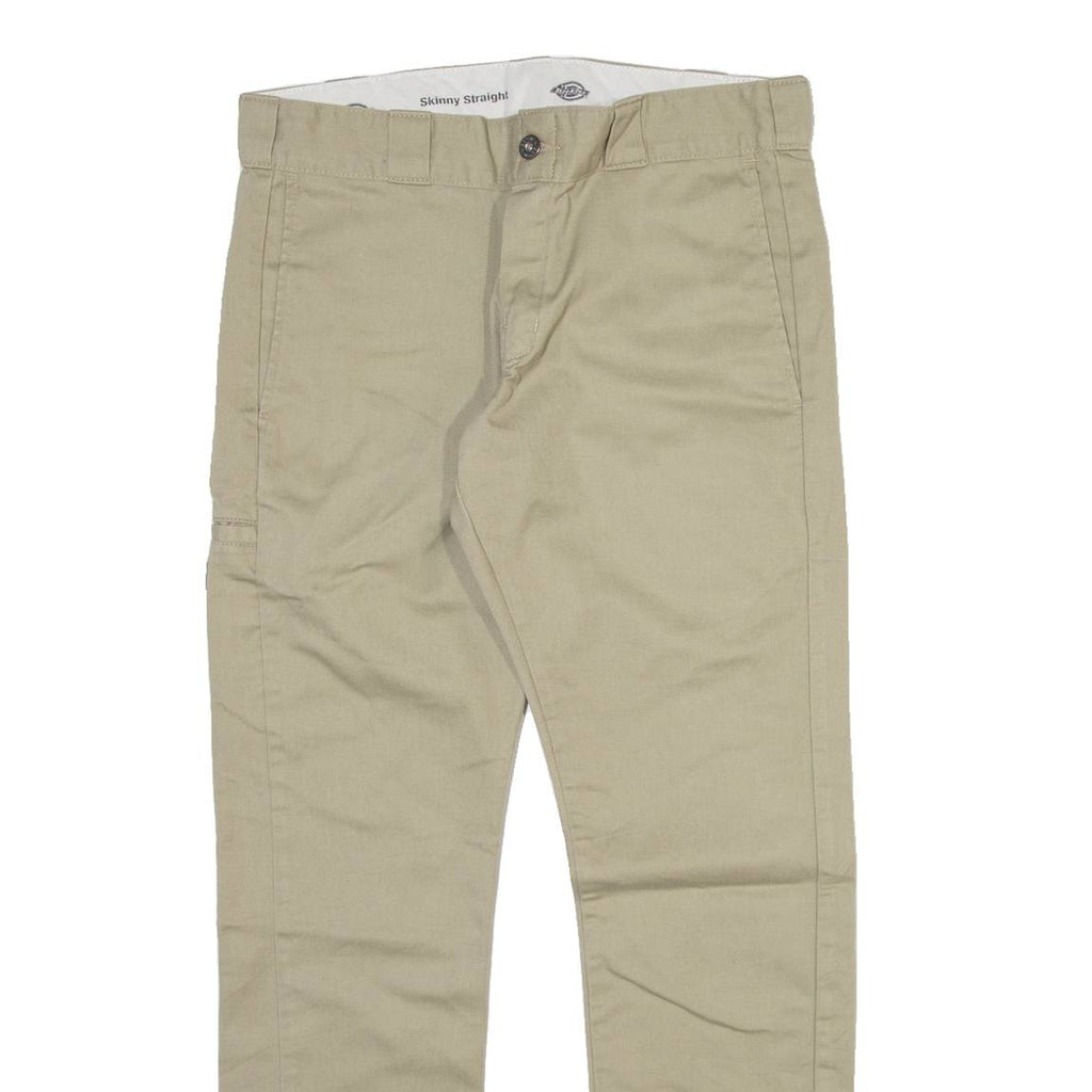 DICKIES Mens Trousers Beige Slim Skinny W31 L28
