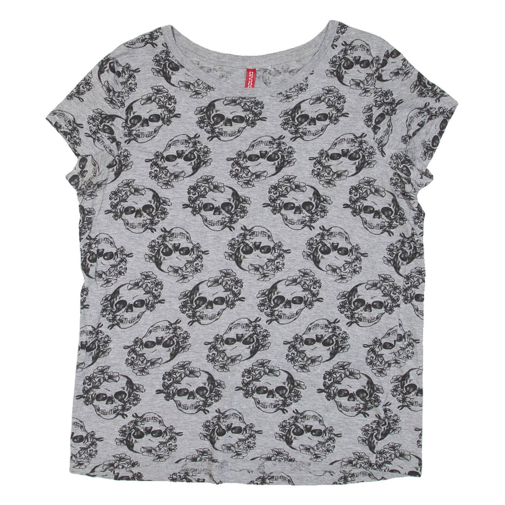 DIVIDED Skulls Womens T-Shirt Grey S