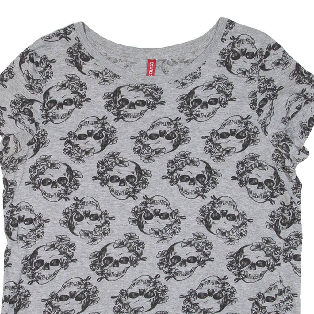 DIVIDED Skulls Womens T-Shirt Grey S