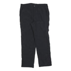 JOHN ADAMS Mens Black Regular Fit Straight Leg Trousers W38 L30 Polyester Blend