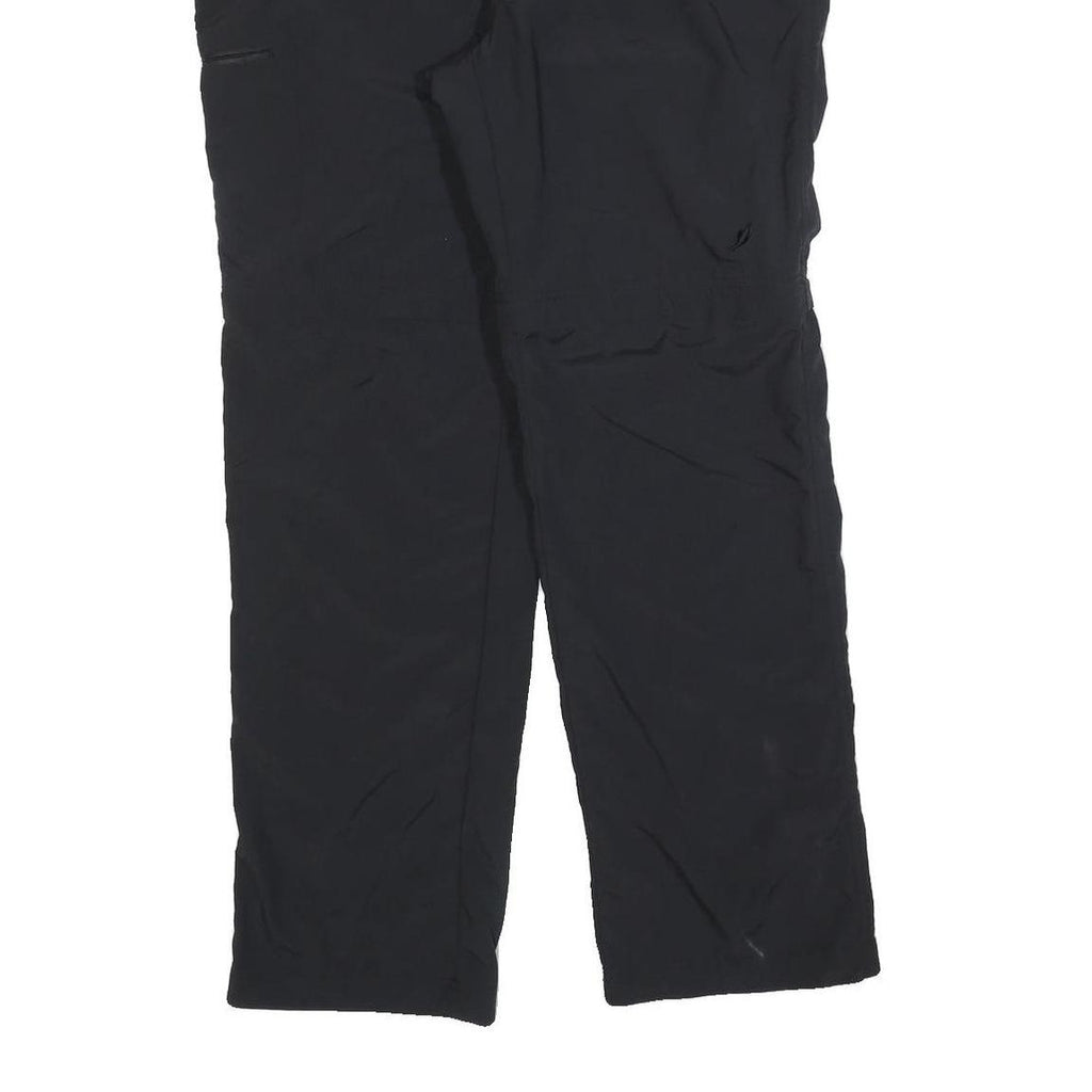 JOHN ADAMS Mens Black Regular Fit Straight Leg Trousers W38 L30 Polyester Blend